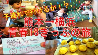 【移動距離約1200Km】1歳児と0歳児を連れて熊本から横浜まで電車で行けるか？