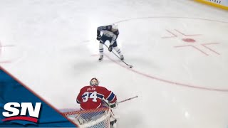 Lowry Beats Canadiens' Allen On The Penalty Shot For First Goal As Jets Captain