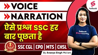 SSC CGL 2023 | Voice & Narration Important Questions | English For SSC CGL By Ananya Ma'am