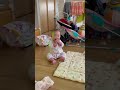 【自力で座る秋ちゃん】生後7ヶ月babyの成長【四人育児】7 months baby to be able to sit on her own