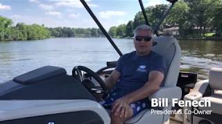 Bill Fenech President \u0026 Co-Owner Barletta Boat Takes You On A Ride On His Barletta Luxury Pontoon