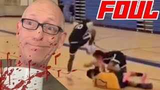 Black Teen Stomps On Head of Asian Kid During School Basketball Game