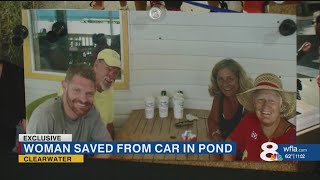 Family grateful for firefighters saving mother from drowning in pond