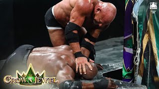 Goldberg drops Bobby Lashley with a mighty Jackhammer: WWE Crown Jewel 2021 (WWE Network Exclusive)