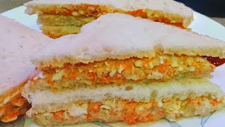 অল্প উপকরণ ও কম সময়ে তৈরি এগ স্যান্ডউইচ ॥ Egg Mayo Sandwich ॥ Egg Sandwich Recipe