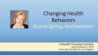 mHTI 2019: Changing Health Behaviors by Bonnie Spring