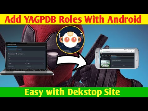 How To Add YAGPDB.xyz Discord Bot Self Assignable - Roles With Android ...