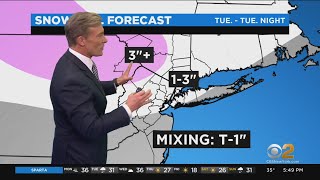 New York Weather: CBS2's 1/25 Monday Evening Update