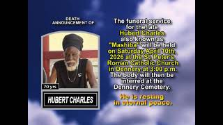 Hubert Charles ~ Short Obituary