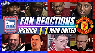 MAN UNITED FANS DISGUSTED🤢REACTION TO IPSWICH 1-1 MAN UNITED | 24/25 PREMIER LEAGUE