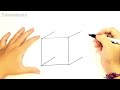 how to draw a cube step by step cube easy draw tutorial