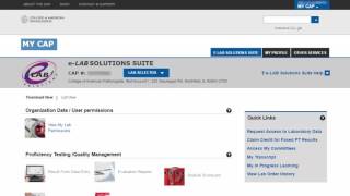 Getting Started for Users With a CAP Web Account