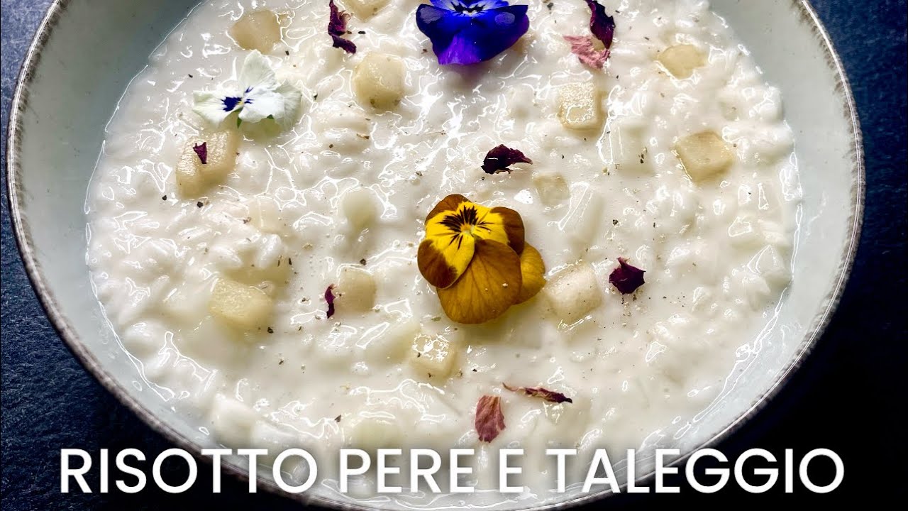 🇮🇹 CUCINA ITALIANA PRIMO PIATTO: RISOTTO PERE E TALEGGIO - #risotto # ...