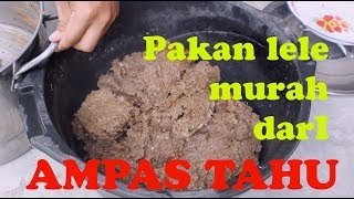 CARA MEMBUAT PAKAN LELE MURAH DARI AMPAS TAHU