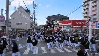 【家原寺町浮く】【高画質】平成30年10月20日 八田荘だんじり祭り新道パレード