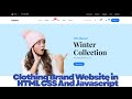 How to make a Online Clothing Brand Website in HTML CSS and Javascript | Source code