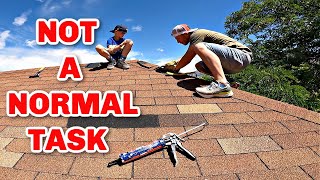 Repairing a Roof My Son VANDALIZED