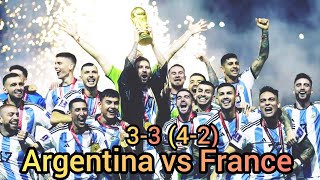 ARGENTINA 3-3 (4-2) FRANCE 4K🏆 EXTENDED Highlights PETER DRURY🎙️| Messi the champion.