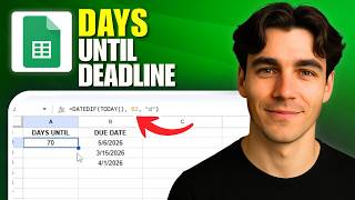 How to Calculate Days Until Due Date in Google Sheets (Tutorial 2026)