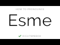 🔴 Esme - How to pronounce Esme - American Girl Name