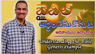 బైబిల్ అర్ధంచేసుకొనుట: ఆదికాండము ఉదాహరణ | Understanding the Bible: Genesis example | Edward William