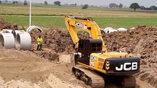 JCB JS205sc งานขยายถนนสี่เลน ชมไป บ่นไป excavator EP.5559