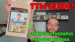 Guide to getting TTM autographs (through the mail) on baseball cards or sports memorabilia