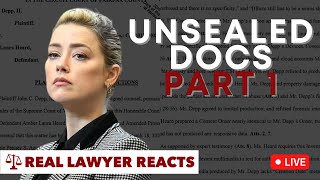 LIVE: Depp v Heard Unsealed Docs Part 1