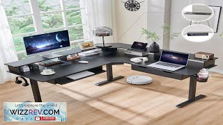 RedLemon 60 Inches L Shaped Electric Standing Desk Height Adjustable Corner Gaming Review