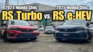 2024 Honda Civic RS Turbo vs. 2025 Honda Civic RS e:HEV | Drive Talk with Aljay