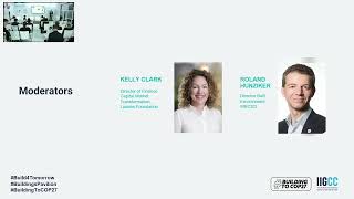 COP27 #BuildingsPavilion - Financing a net-zero built environment