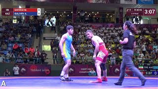 1/4 FS - 80 kg: M. GHIYASI (IRI) v. A. GULIYEV (KAZ)