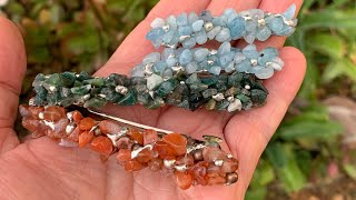 Soft Soldered Gemstone Barrettes