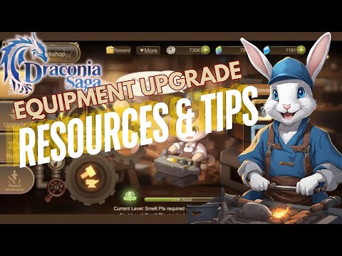 Resources and tips for upgrading equipment in Draconia Saga