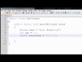 Java Tutorial - 3 - Primitive Variables and String