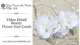 Bohemian Bridal Hair Flower Comb by Hair Comes the Bride - Beauty