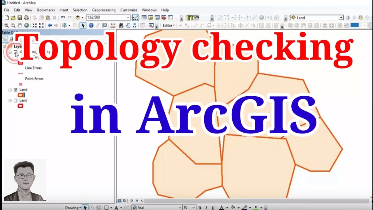 Topology For Check Polygon Must Not Overlap In ArcGIS 10.5 - YouTube