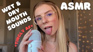 ASMR | FAST & AGGRESSIVE PURE WET & DRY MOUTH SOUNDS  (Trigger Words + Hand Sounds & Hand Movements)