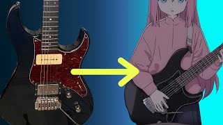 Turning my Yamaha Pacifica into Bocchi's guitar