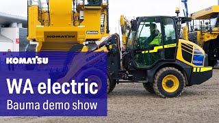 WA Electric - Komatsu demo show at bauma 2022