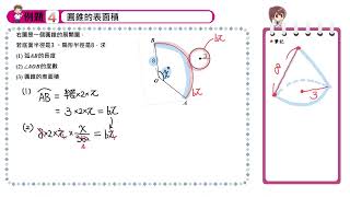 【例題4】圓錐的表面積