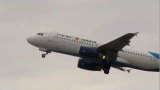 Israir Airbus 320 taking off rwy 26 at Ben Gurion airport-Israel