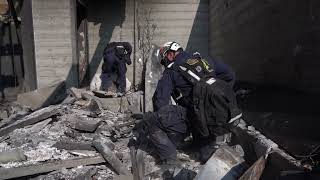 Urban Search and Rescue (US\u0026R) Task Force 3 operation in LA wildfires