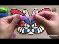 painting butterfly 3d with slime funny creative with slime satisfying video chim xinh channel