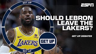 'HELL NO!' LeBron SHOULD NOT consider LEAVING the Lakers or LA ‼️  Is the DOOR O