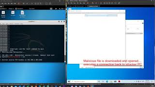 Reverse TCP connection from PDF file with embedded .exe