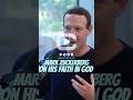 Mark Zuckerberg: On his faith in God | Lex Fridman Podcast Clip #markzuckerberg #podcast #clips