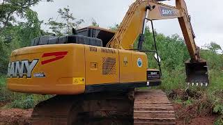 จัดเต็ม งานเคลียริ่ง sany sy200c ตอยูคา วัชพืช จะปลูกยางพารา excavator ep.5460