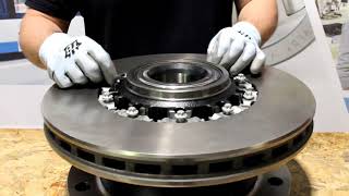 Mounting a brake disc for DAF vehicles on a Fersa hub (F400023 model)