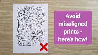 🖨️ How to Properly Print My Coloring Pages (Avoid Misaligned Prints!)